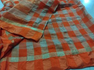 Orange Color Silk Saree
