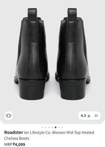 Roadster Black Chelsea Boots