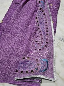 Elegant Purple Saree