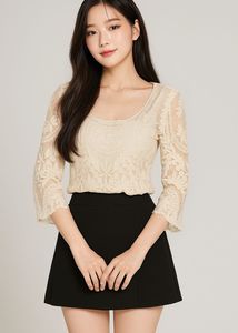 Lace Embroidered Top