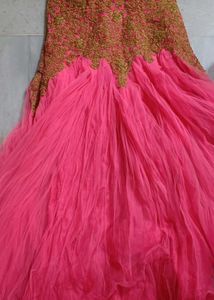 Pink &amp; Gold Ethnic Gown