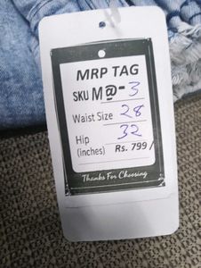 M@03 Size-28 Wide Leg Jeans