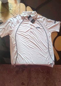 BAS Cricket Shirt – Classic White Performance Tee