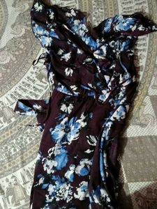 Floral Wrap Maxi Dress