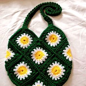 Corchet Sunflower Bag