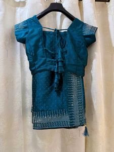 Blue Stones Saree &amp; Blouse