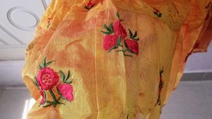 New Unused Yellow Embroidered Lehenga