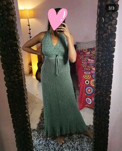 Elegant Knit Maxi Dress