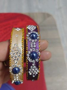 Elegant Beaded Bangle Set