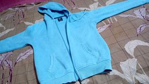 Blue Zip-Up Hoodie