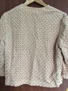 Vintage Cropped Lace Jacket