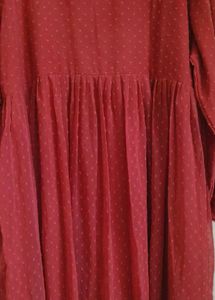 Ethnic Long Gown Peache Coloured