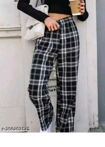 Checkered Casual Pants