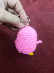 Handmade Crochet Penguin 🐧 Keychain