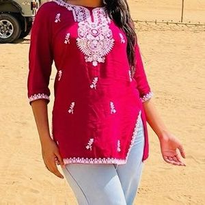 Elegant Embroidered Kurta Top