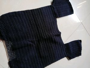 Handmade Crochet Black Top 🧶