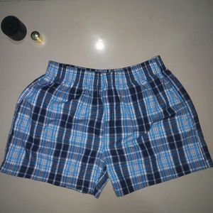 Cute Blue Plaid Boxers