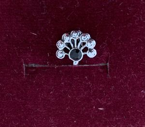 Sizzling Oxidized Clip On Nose Pin