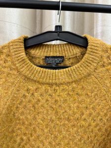 Mustard Knitted Pullover Sweater