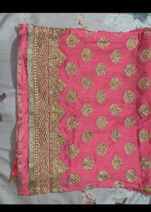 Chanderi rose kurta