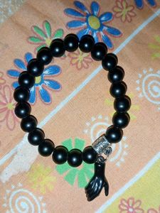 Black Beaded Bracelet