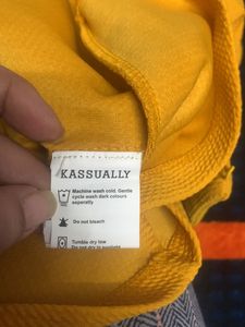 Mustard Color Peplum Top