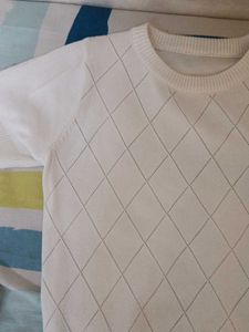 Argyle Knit Top