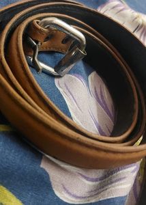 Classic Brown Belt With Silver Tone