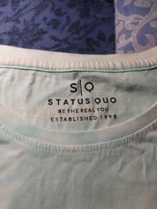 Printed Light Blue Tshirt