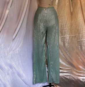 Metallic Stripped Pants