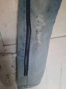 New  Zip Pattern Jeans For Women