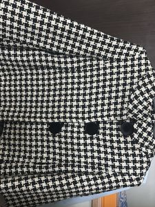 Houndstooth Cropped Jacket