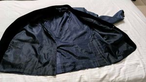 Partywear Men Blue Rayon Two Piece Suit
