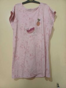 Pink Summer Print T-Shirt