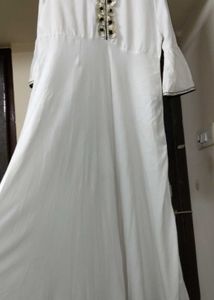 MAISHI White Anarkali Kurti