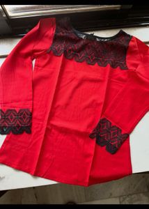 Red formal/ casual top