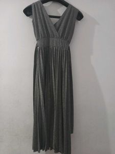 Elegant Grey Maxi Dress