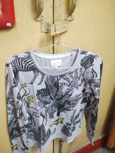 Animal Print Long Sleeve Top