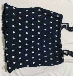 Navy Heart Shaped Tank Top
