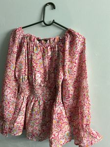Barbie Pink Peplum Top