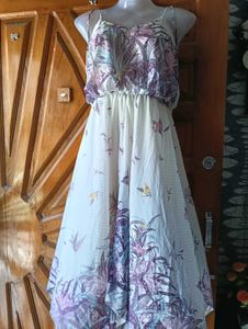 Floral Print Spaghetti Strap Dress