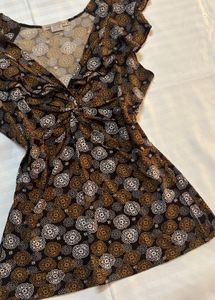 y2k brown top
