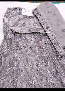 Grey Colour Lehenga