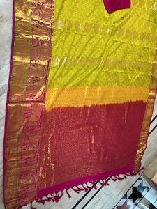 pure pattu saree green Colour