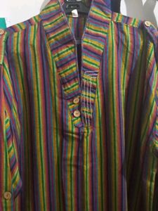 Full Sleeves Stripped Jabhaa Or Salwar Suit