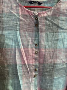 Striped Button-Down Top