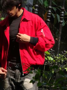 Red Bomber Jacket