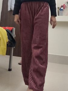 Burgundy Velvet Lounge Pants