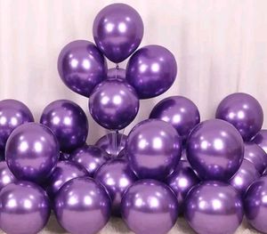 Purple Metalic Balloons