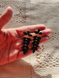Black statement Earrings (Women)